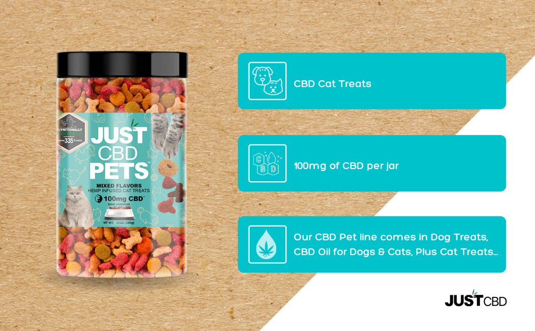 CBD golosinas para gatos 100mg Infografia